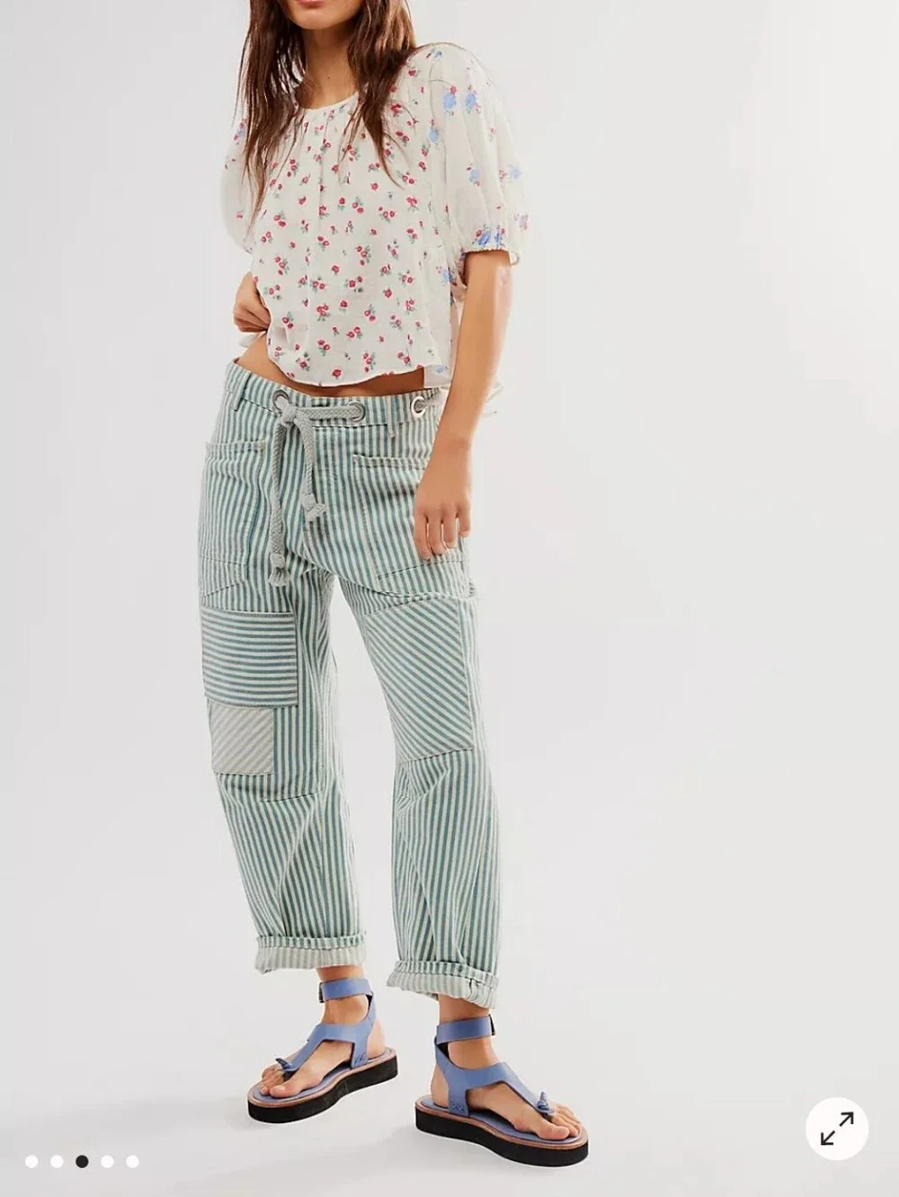Free People Chloe Printed Top
